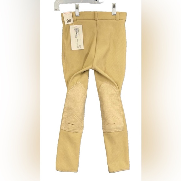 Tuff Rider Pants Kids Beige Tan Slim Equestrian Horse Riding Pants Sz 8 NWT - Picture 2 of 10